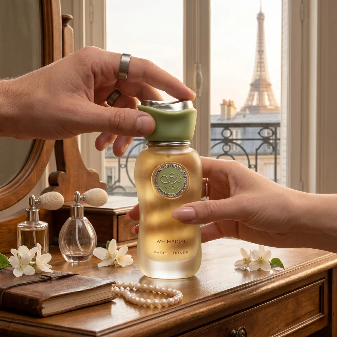 Nada Whimsical Eau De Parfum Spray by Paris Corner, 100ml bottle, elegant fragrance with floral and fruity notes.