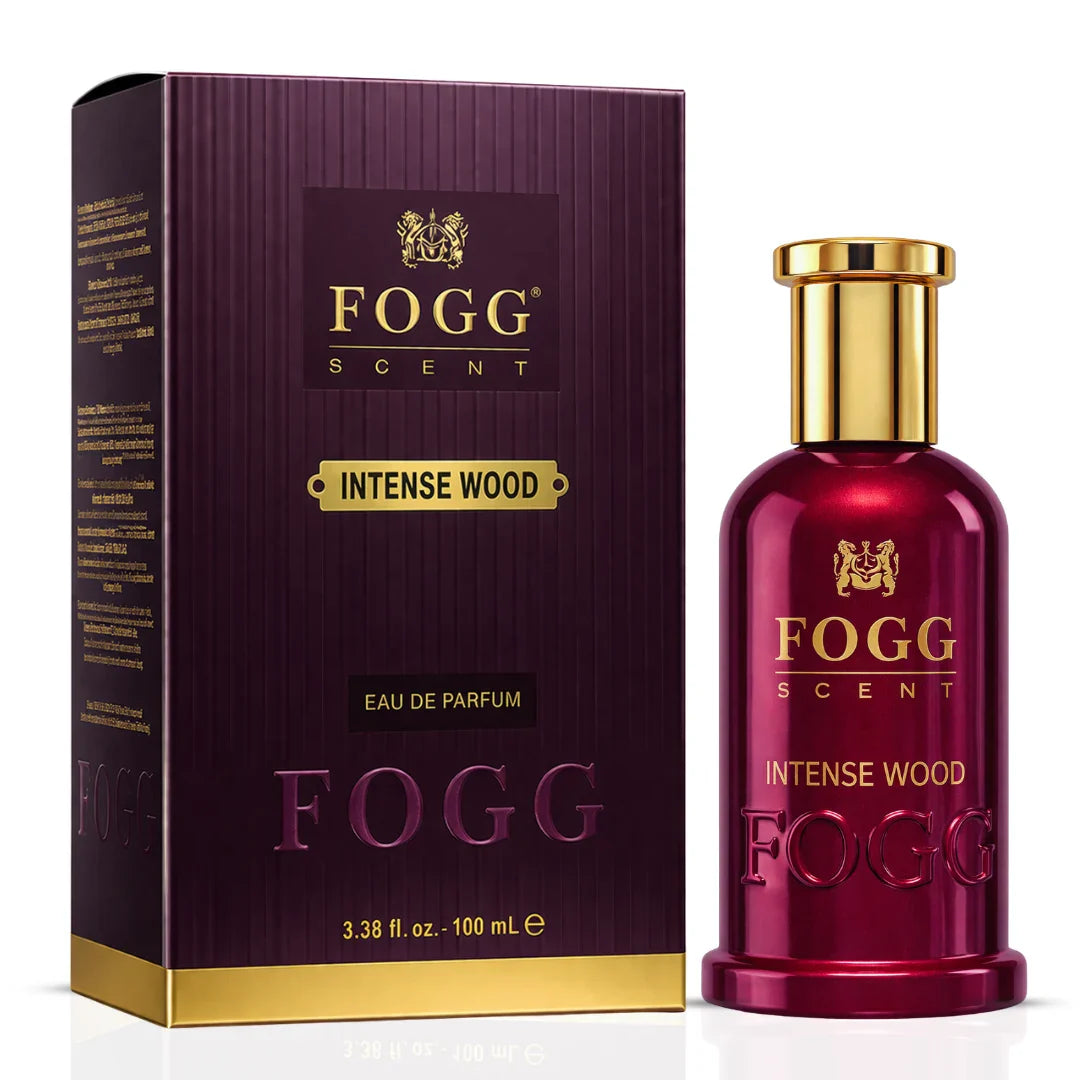 Intense Wood for Men Eau de Parfum Spray 100ml (3.38 oz) by Fogg - Intense Oud