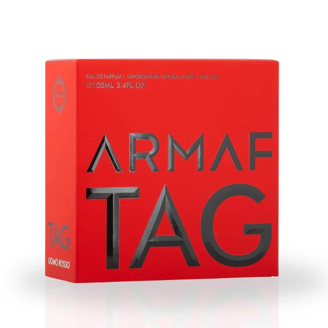 Tag Uomo Rosso Eau De Parfum Spray 100ml (3.4 oz) By Armaf - Intense Oud