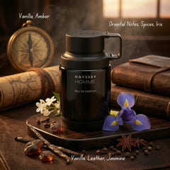Odyssey Homme Black Eau de Parfum Spray 200ml (6.8 oz) by Armaf - Intense Oud