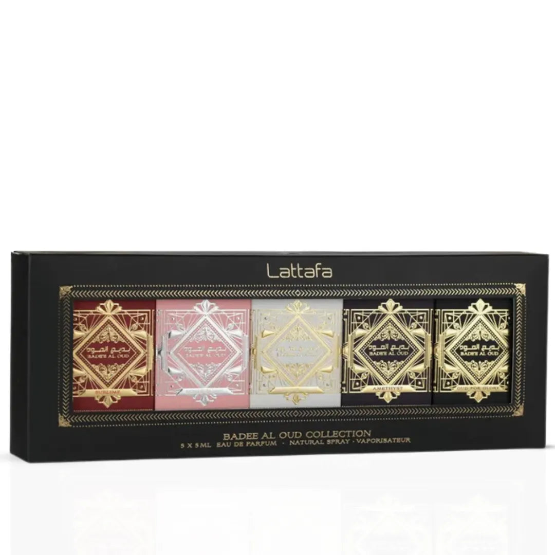 Bade'e Al Oud Eau De Parfum Gift Set Mini Collection (5 x 5ml) by Lattafa