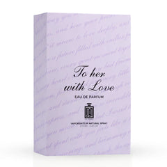 To Her With Love Eau De Parfum Spray 100ml (3.4 oz) By Aura Fragrances - Intense Oud