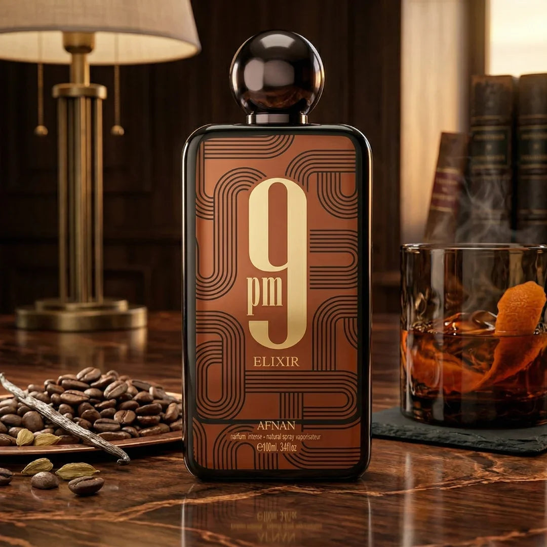 9 PM Elixir Eau De Parfum Spray 100ml (3.4 oz) By Afnan - Intense Oud