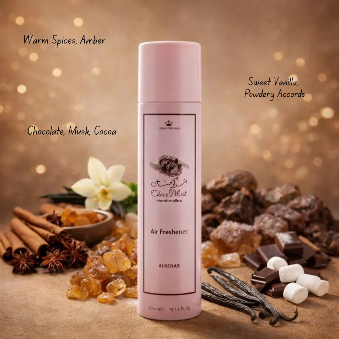 Choco Musk Marshmallow Air Freshener 300ml (10.14 oz) by Al Rehab
