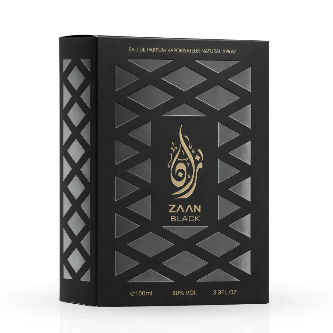 Zaan Black Eau De Parfum Spray 100ml (3.4 oz) By Aura Fragrances - Intense Oud