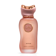 Nada Wink Eau De Parfum spray by Paris Corner, 100ml bottle, elegant glass container with a sleek design.