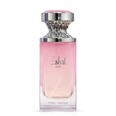 Eshal Musk Eau De Parfum Spray by Paris Corner, 100ml, displaying the elegant bottle with a sleek design.