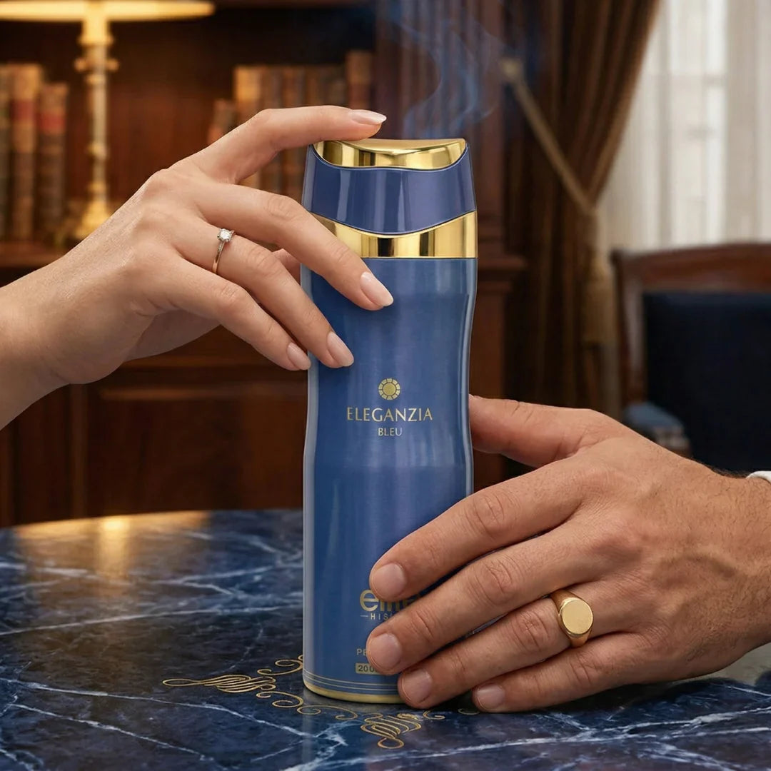 Eleganzia Bleu Body Spray 200ml (6.8 oz) by Elite Risala - Intense Oud