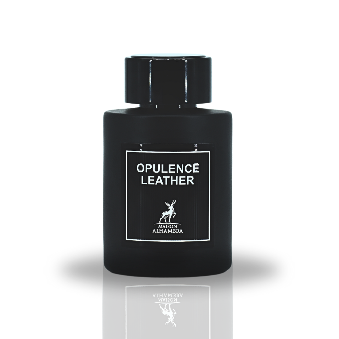 Opulence Leather EDP Spray 100ML (3.4OZ) By Maison Alhambra | Long Lasting, Spicy, Floral, Ambery Fragrance.