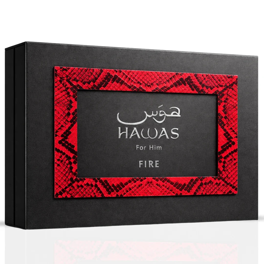 Hawas Fire 3-Piece Perfume Gift Set by Rasasi