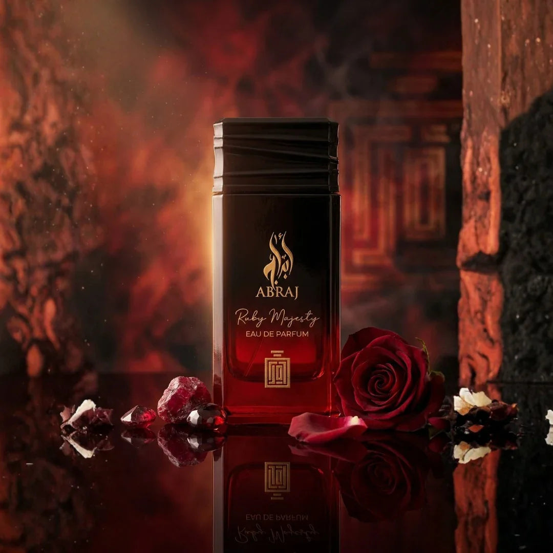 Abraj Ruby Majesty Eau De Parfum Spray 100ml (3.4 oz) By Aura Fragrances - Intense Oud
