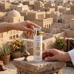 Lattafa Bade’e Al Oud Honor & Glory air freshener 300ml bottle with elegant packaging, designed to freshen and fragrance indoor spaces.