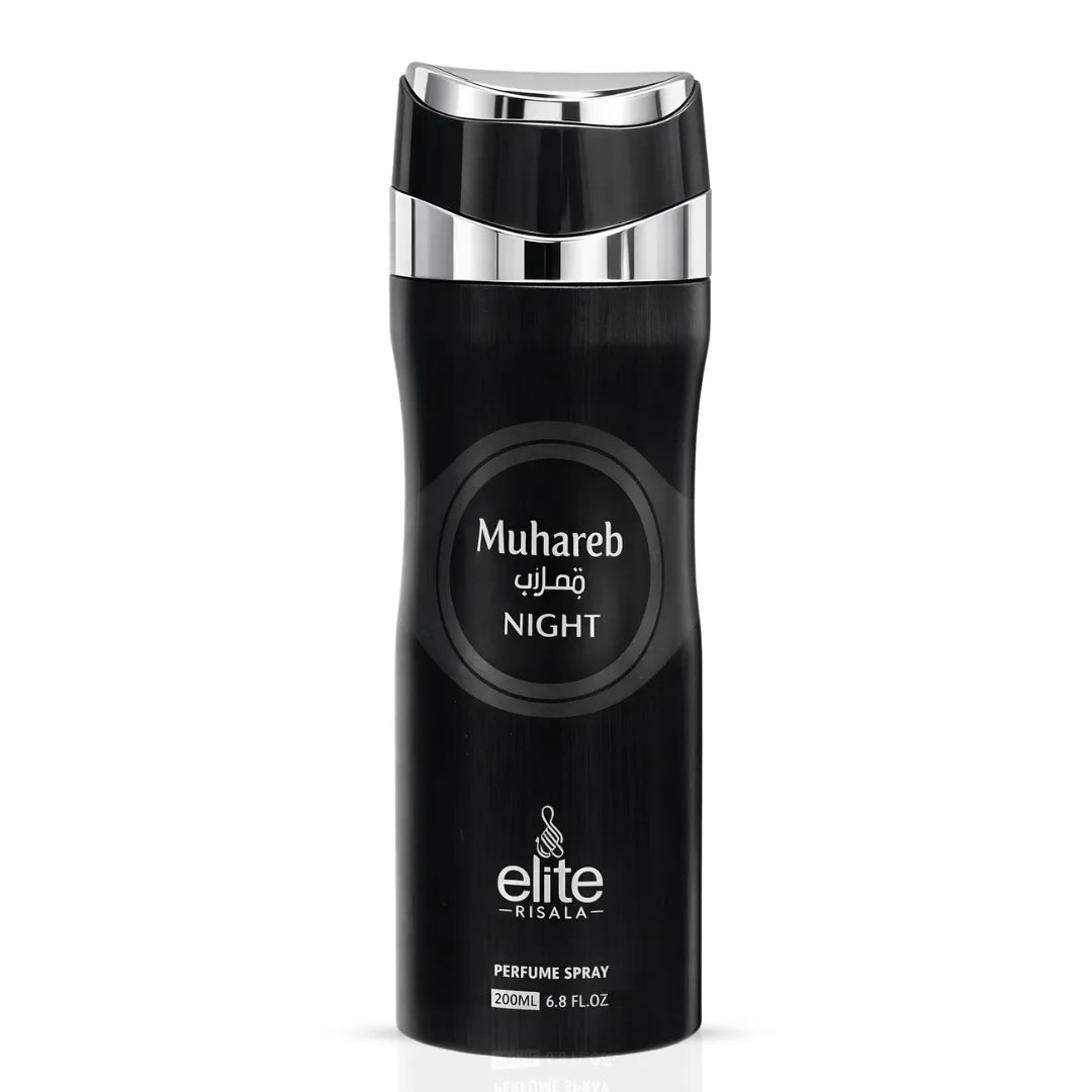 Muhareb Night Body Spray 200ml (6.8 oz) by Elite Risala - Intense Oud
