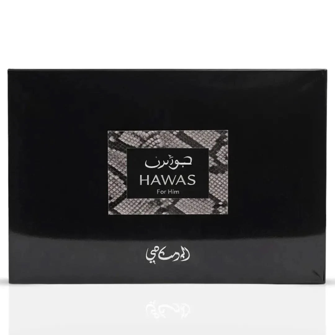 Hawas For Men 3-Piece Perfume Gift Set by Rasasi – Intense Oud ...