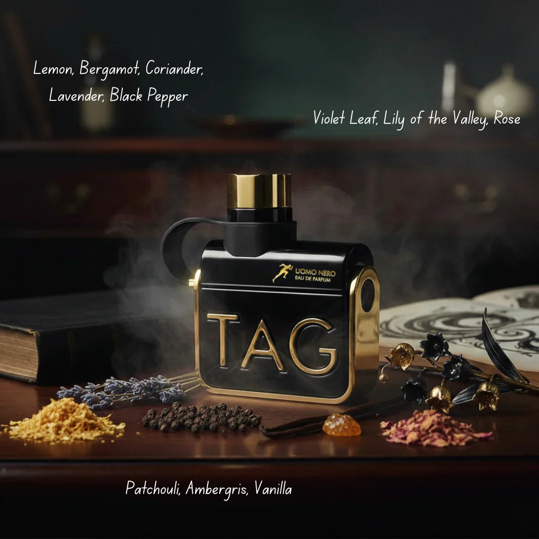 Tag Uomo Nero Eau De Parfum Spray 100ml (3.4 oz) By Armaf - Intense Oud