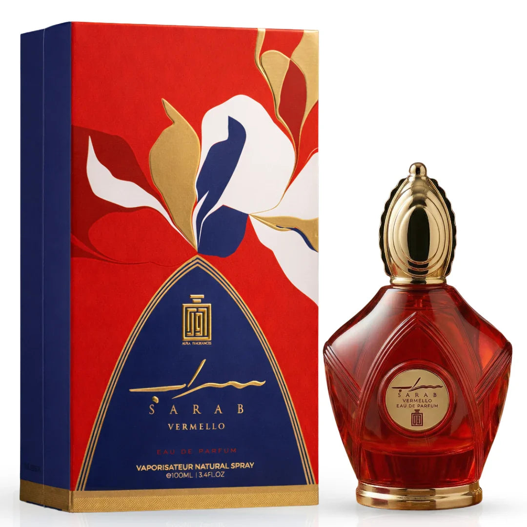 Sarab Vermello Eau De Parfum Spray 100ml (3.4 oz) By Aura Fragrances - Intense Oud