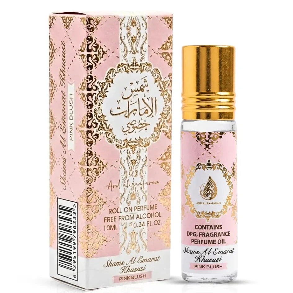 Pink Blush Shams Al Emarat Khususi Roll-On Perfume Oil 10ml (0.34 oz) By Ard Al Zaafaran