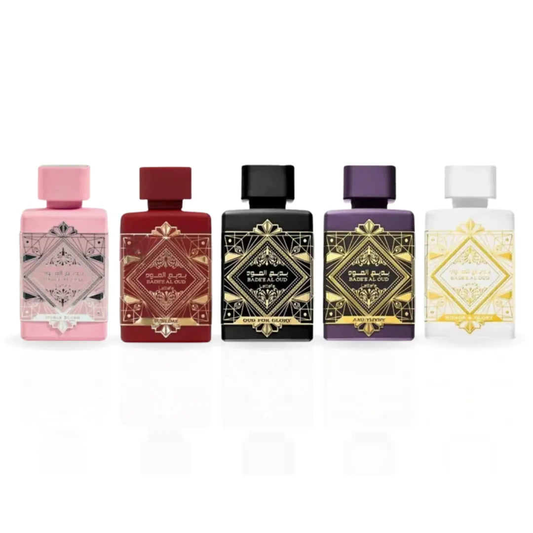 Bade'e Al Oud Eau De Parfum Gift Set Mini Collection (5 x 5ml) by Lattafa