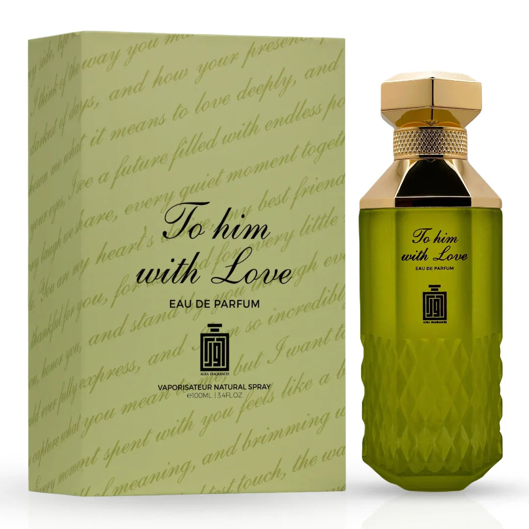To Him With Love Eau De Parfum Spray 100ml (3.4 oz) By Aura Fragrances - Intense Oud