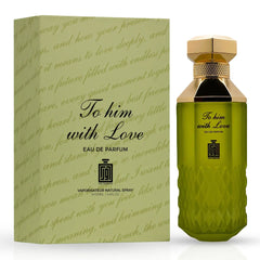 To Him With Love Eau De Parfum Spray 100ml (3.4 oz) By Aura Fragrances - Intense Oud