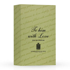 To Him With Love Eau De Parfum Spray 100ml (3.4 oz) By Aura Fragrances - Intense Oud