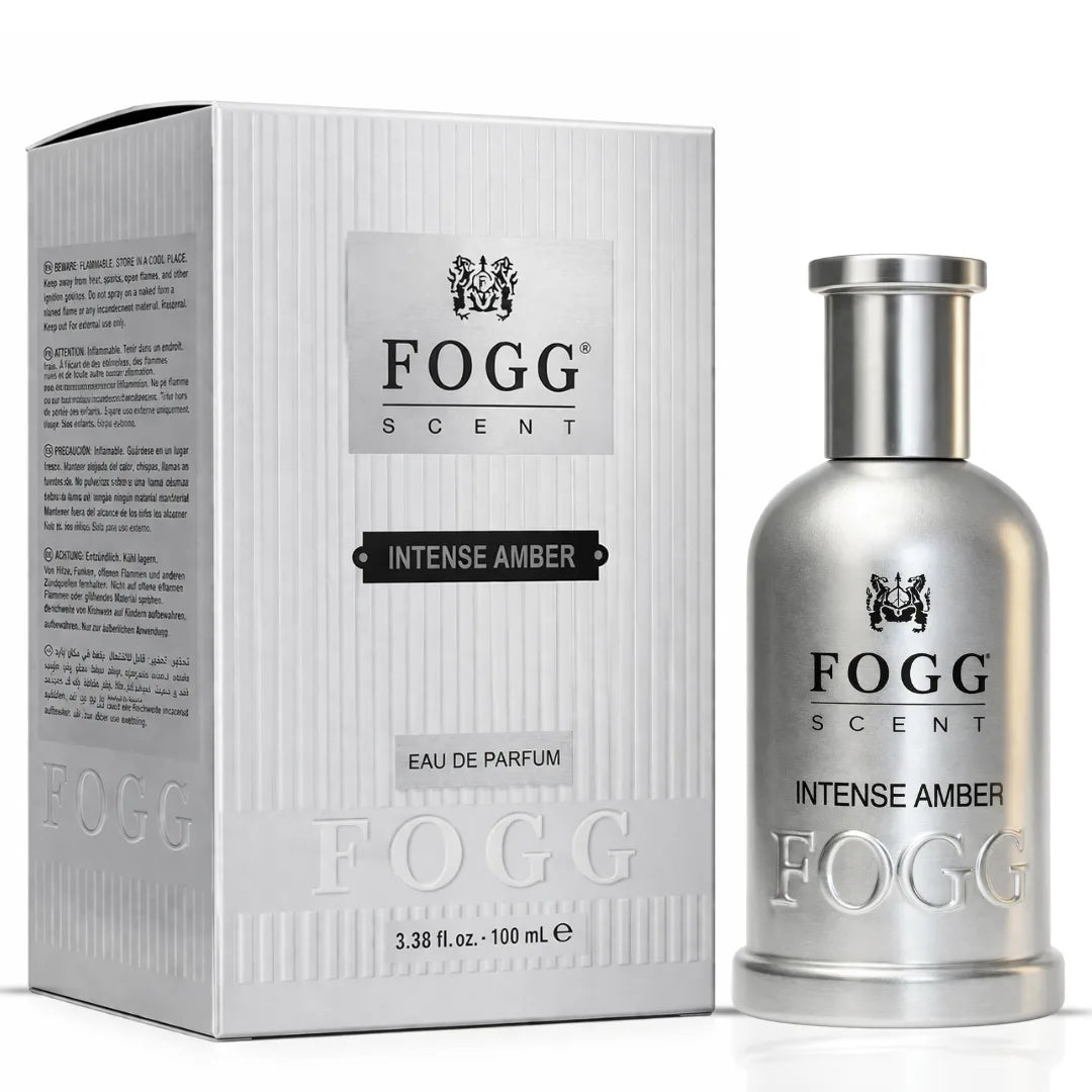 Intense Amber for Men Amber Eau de Parfum Spray 100ml (3.38 oz) by Fogg - Intense Oud