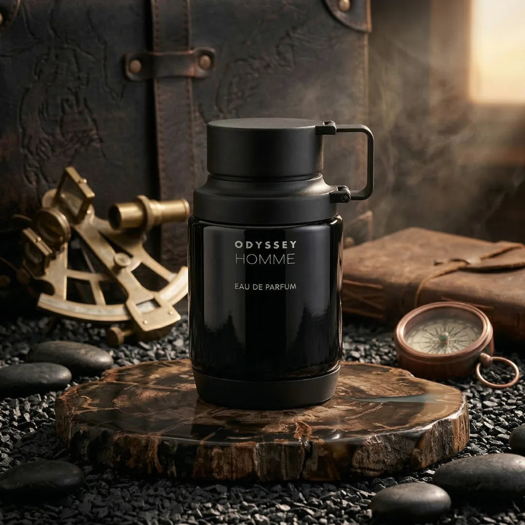 Odyssey Homme Black Eau de Parfum Spray 200ml (6.8 oz) by Armaf - Intense Oud