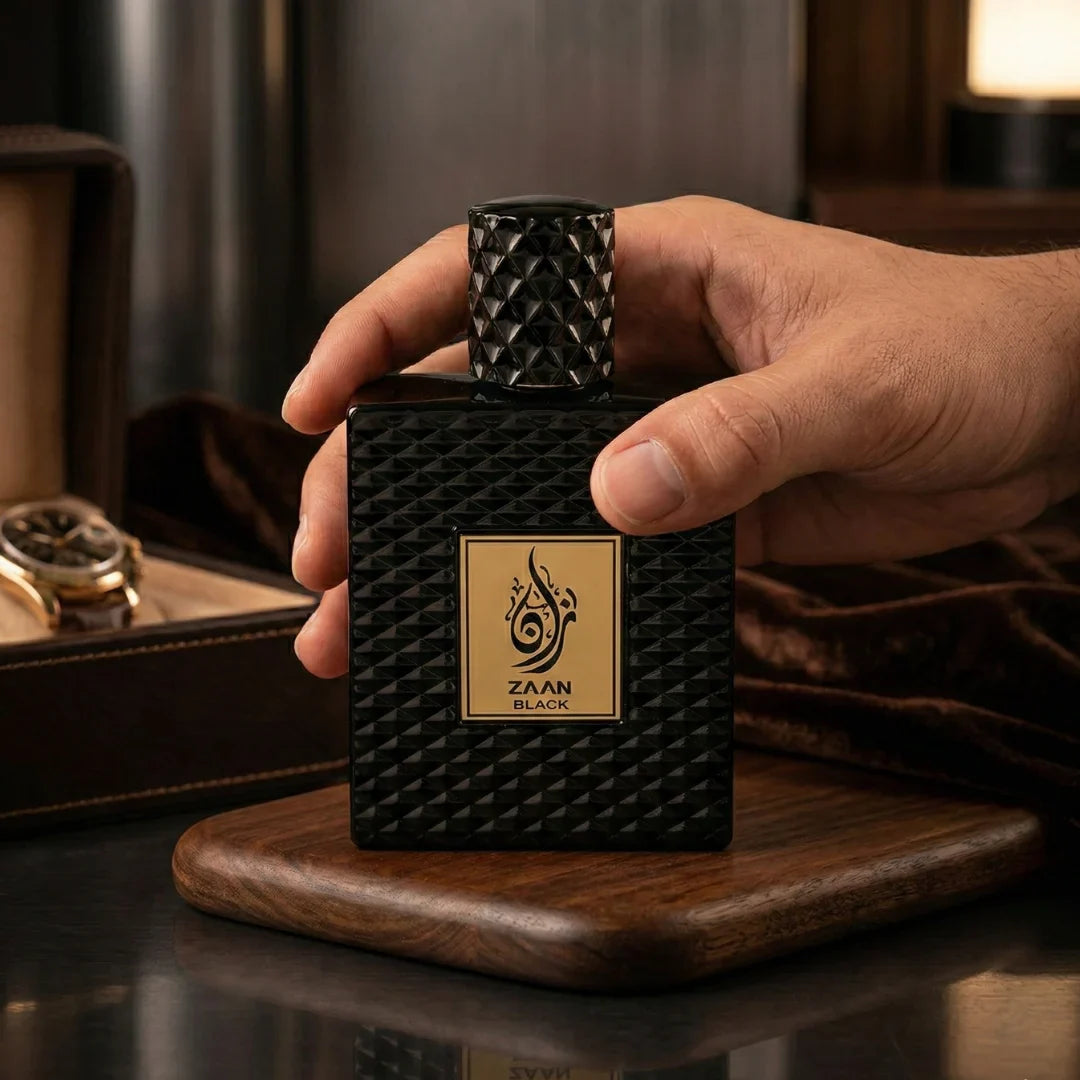 Zaan Black Eau De Parfum Spray 100ml (3.4 oz) By Aura Fragrances - Intense Oud