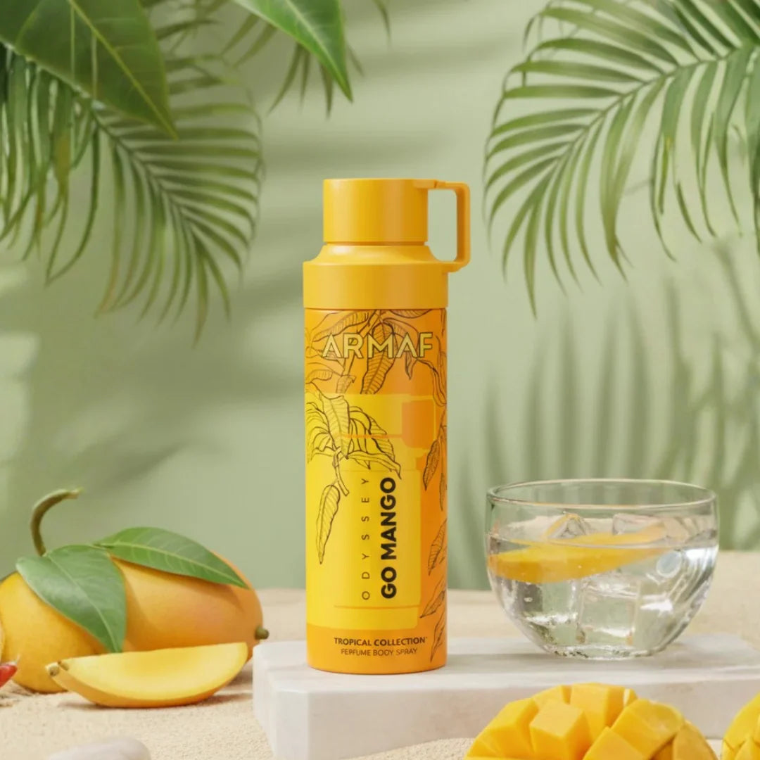 Odyssey Go Mango Deodorant Spray 200ml (6.8 oz) by Armaf - Intense Oud