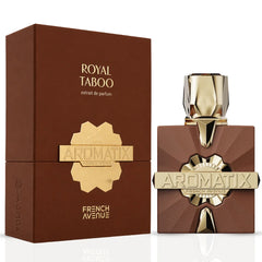 French Avenue Royal Taboo Extrait de Parfum spray, 100ml, elegant EDP bottle with luxurious design and floral accents.