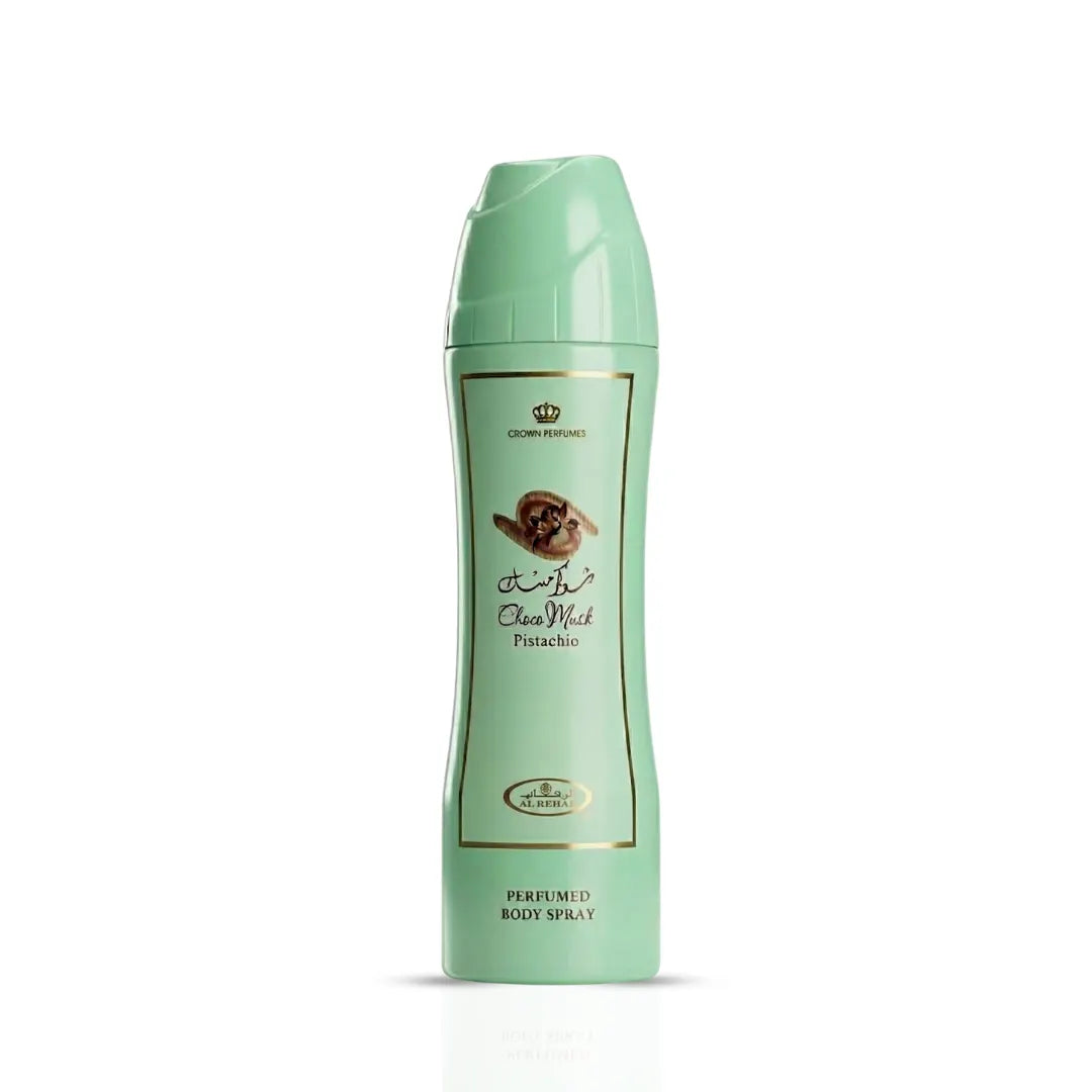 Choco Musk Pistachio Perfumed Body Spray 200ml (6.6 oz) by Al Rehab