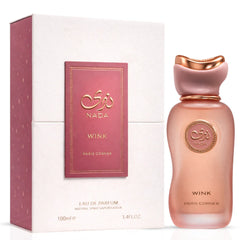 Nada Wink Eau De Parfum Spray by Paris Corner, 100ml bottle with elegant design and floral fragrance, shown in the image.