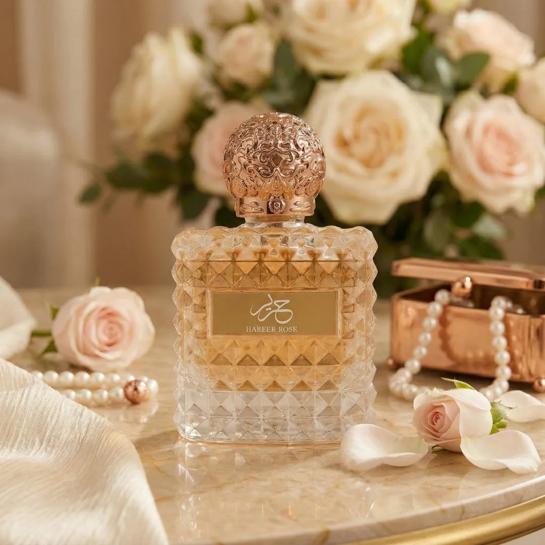 Hareer Rose Eau De Parfum Spray 100ml (3.4 oz) By Aura Fragrances - Intense Oud