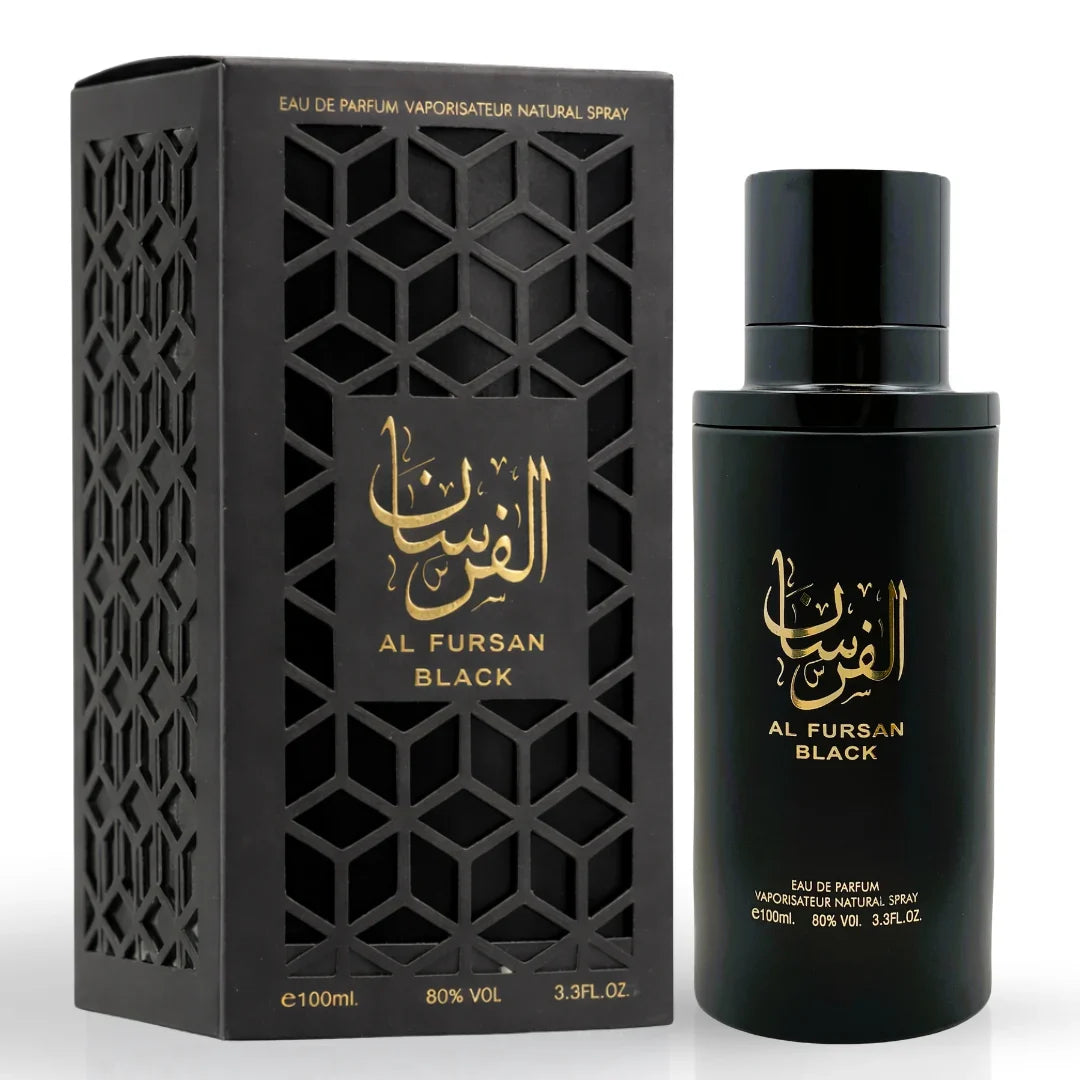 Al Fursan Black Eau De Parfum Spray 100ml (3.4 oz) By Aura Fragrances - Intense Oud