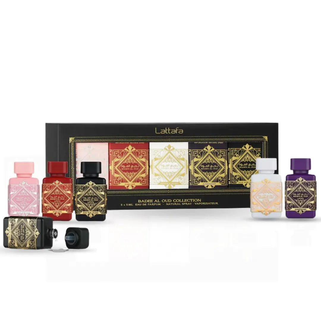 Bade'e Al Oud Eau De Parfum Gift Set Mini Collection (5 x 5ml) by Lattafa