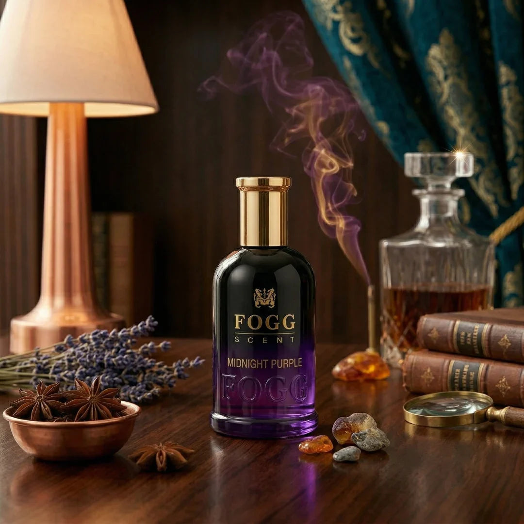 Midnight Purple for Women Eau de Parfum Spray 100ml (3.38 oz) by Fogg - Intense Oud