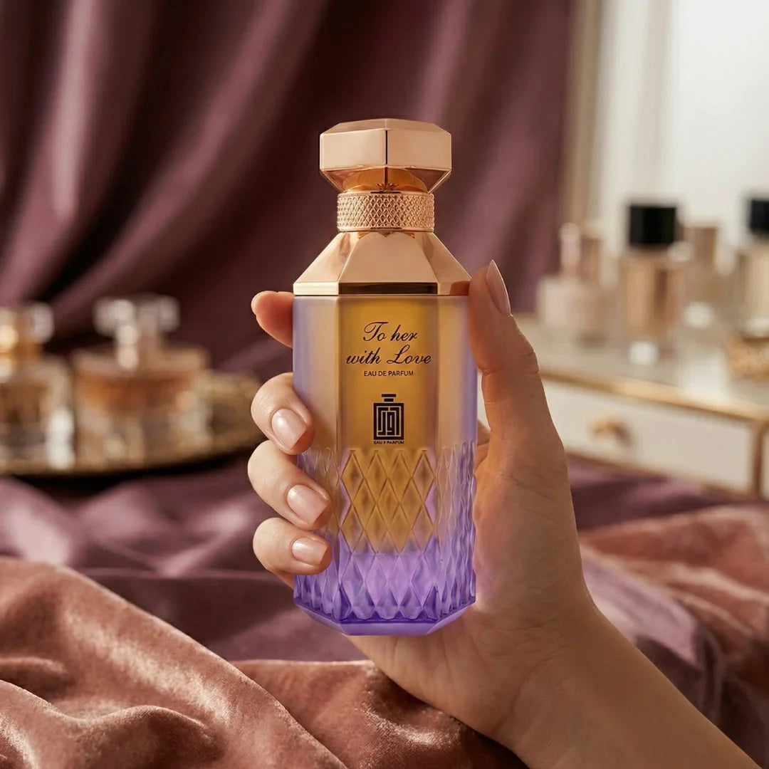 To Her With Love Eau De Parfum Spray 100ml (3.4 oz) By Aura Fragrances - Intense Oud
