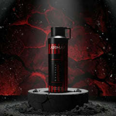 Odyssey Revolution Ultra Perfumed Body Spray by Armaf, 200ml deodorant bottle with sleek design and aromatic fragrance.