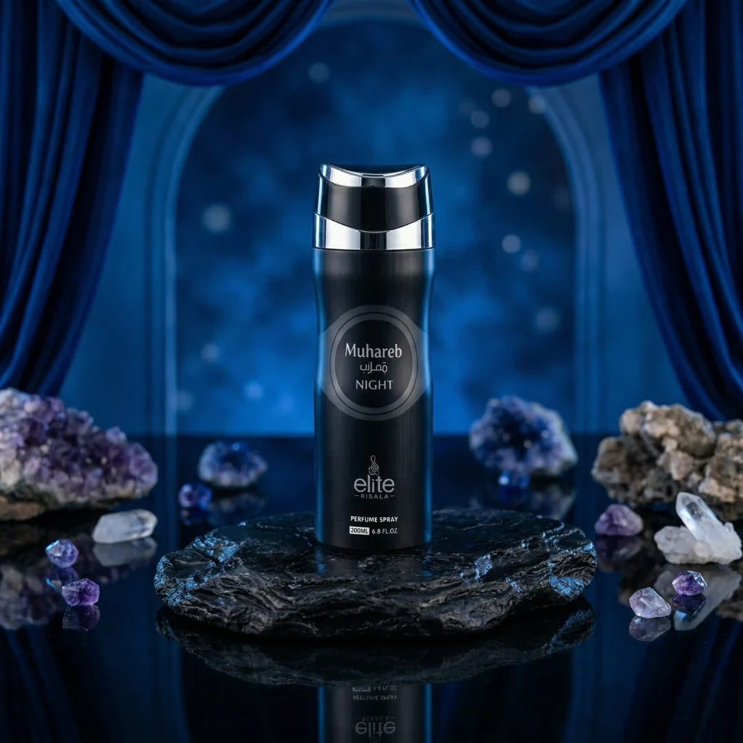 Muhareb Night Body Spray 200ml (6.8 oz) by Elite Risala - Intense Oud