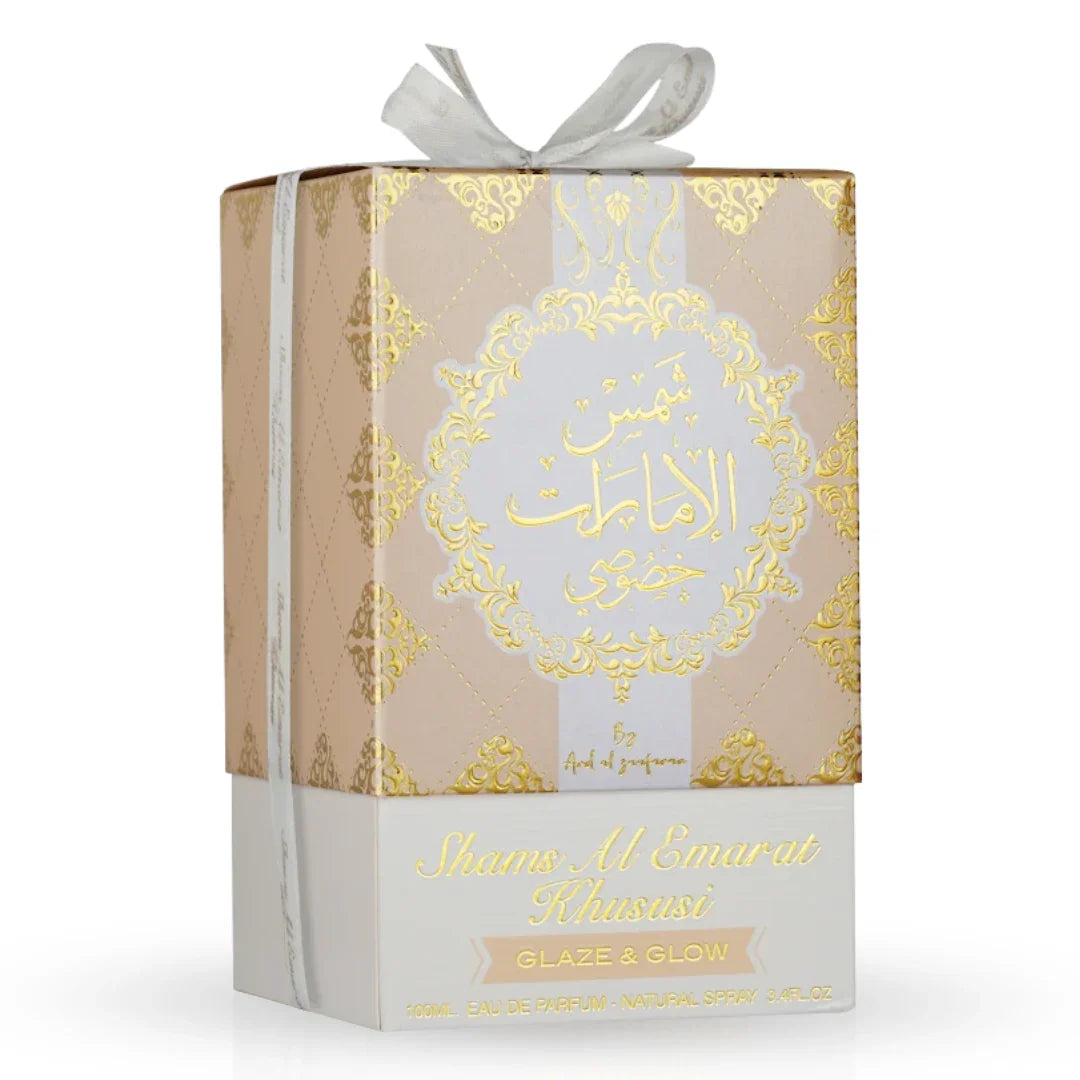 Shams Al Emarat Khususi Glaze & Glow Eau de Parfum Spray 100ml (3.4 oz) by Ard Al Zaafaran