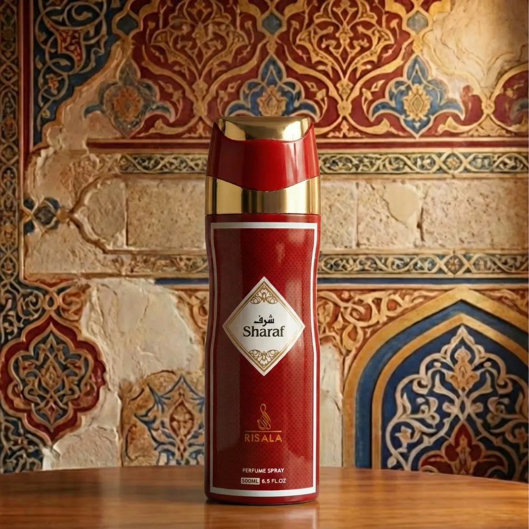 Sharaf Perfumed Body Spray 200ml (6.8 oz) by Risala