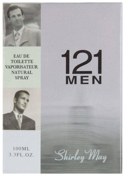 121 Men for Men EDT - 100 mL (3.4 oz) by Shirley May (BOTTLE WITH VELVET POUCH) - Intense oud