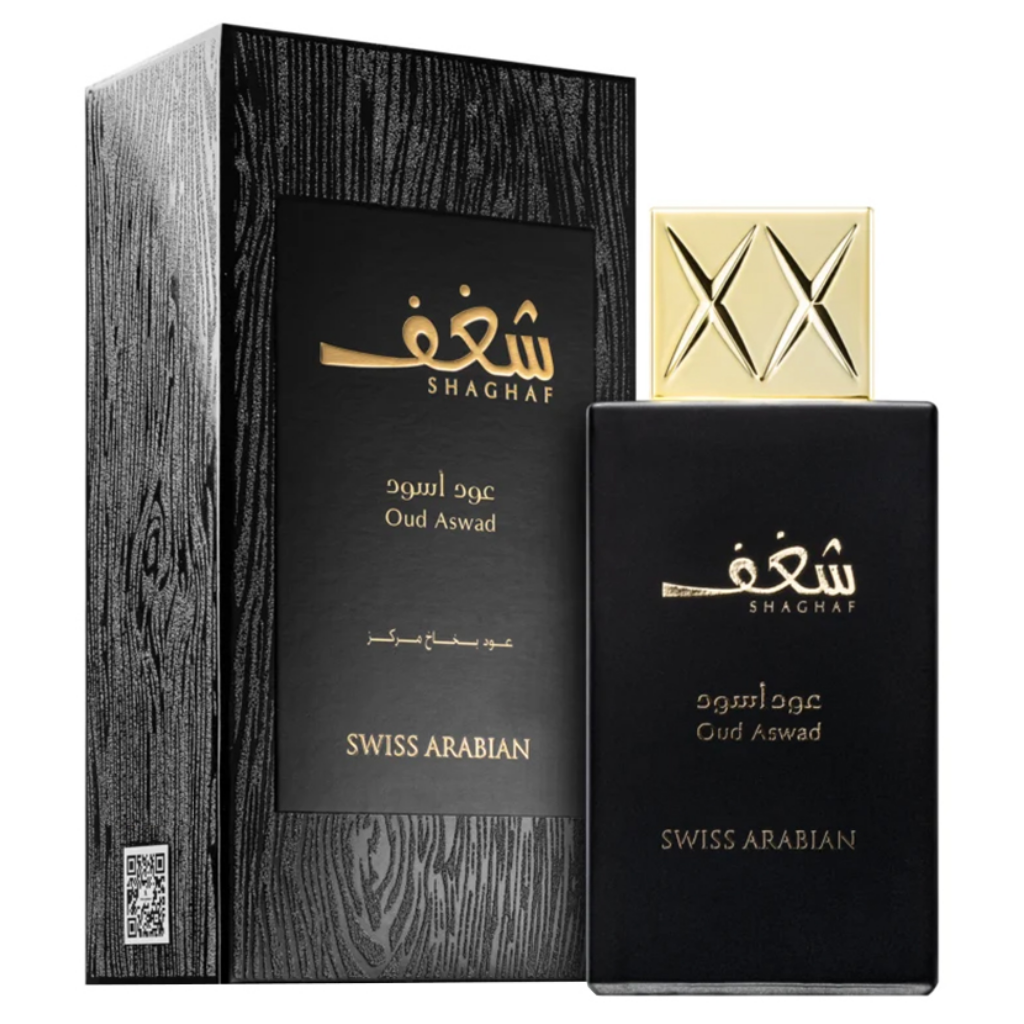 Shaghaf Oud Aswad EDP - 75 ML (2.5 oz) by Swiss Arabian - Intense oud