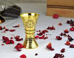 Arabia Incense/Bakhoor Burner (Mabkhara) -Oud Burner, Metal,Tray Inside 5 inch Tall (Golden) - Intense oud