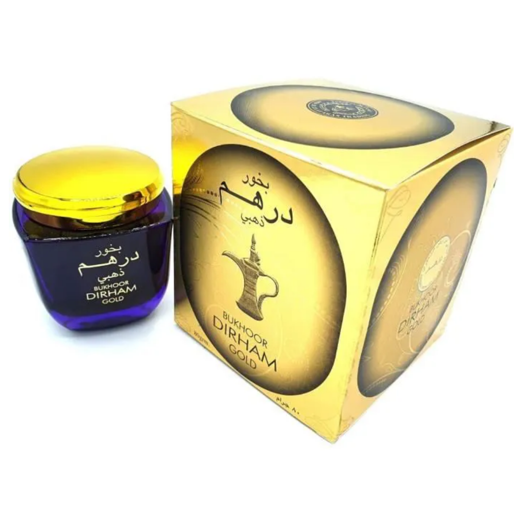 Bakhoor Dirham Gold - 80GMS (2.8oz) by Ard Al Zaafaran - Intense Oud