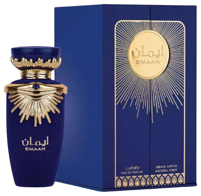 Emaan For Men and Women EDP - 100ML (3.4Oz) by Lattafa Perfumes - Intense Oud