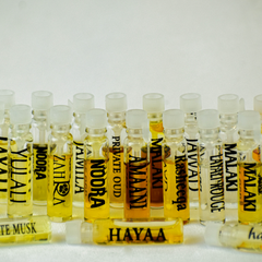 22 Piece Sample Packet - ALL Swiss Arabian Perfume Oils - Intense oud