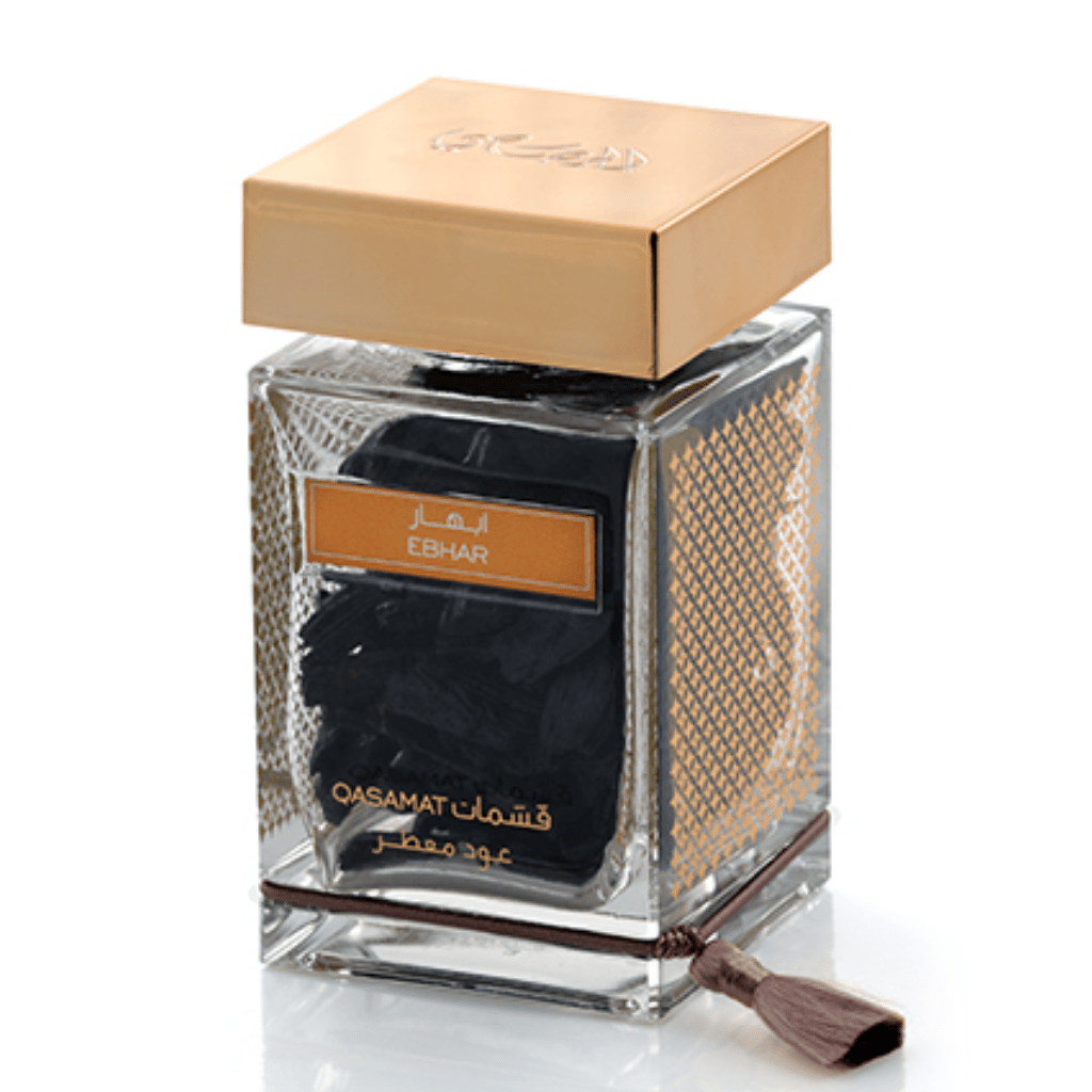 Qasamat Ebhar Oud Moattar Bakhoor 50 GMS by Rasasi - Intense oud