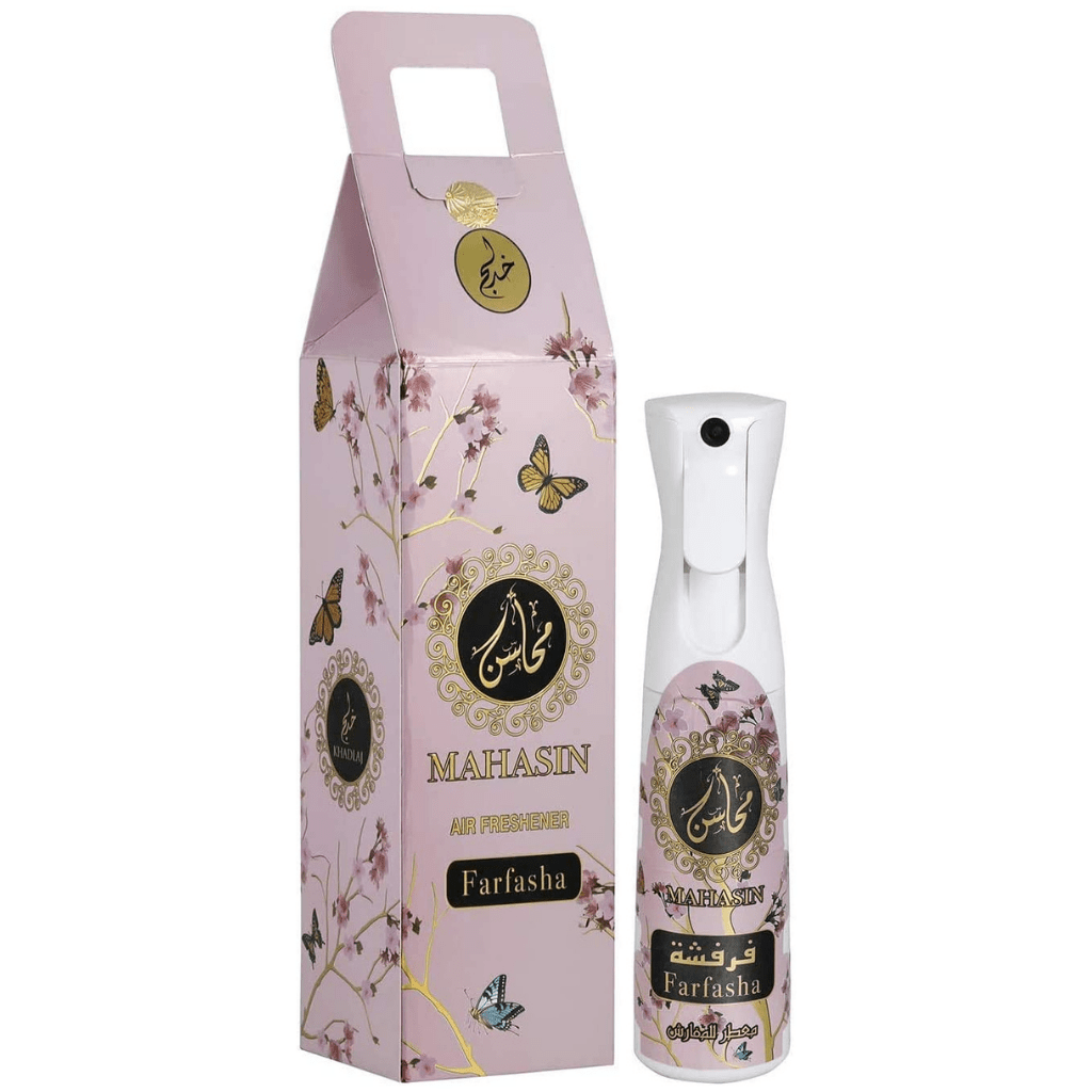 Mahasin Farfasha Air Freshener - 320 ML (10.8 oz) by Khadlaj - Intense Oud