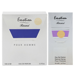 Emotion EDP (Couple Set) Men & Women - 100 ML (3.4 oz) by Rasasi - Intense Oud